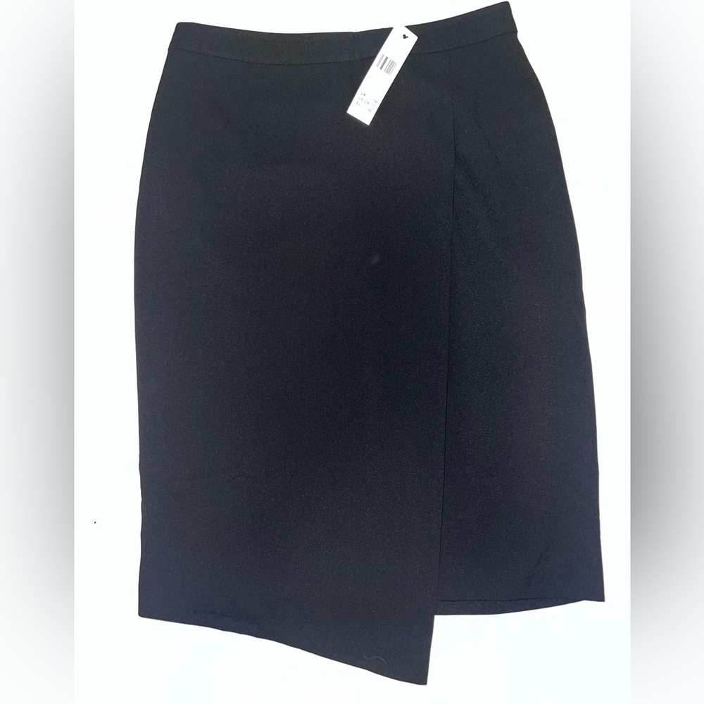 Long Tall Sally Black Asymmetrical Pencil Skirt